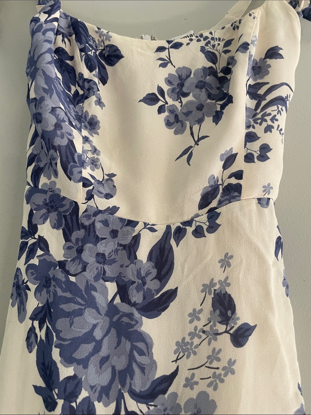 Reformation Mini Dress Viscose Floral Tie Strap Size 2 Summer Bodice - Picture 4 of 11
